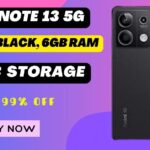 Redmi Note 13 5G (Stealth Black, 6GB RAM, 128GB Storage)