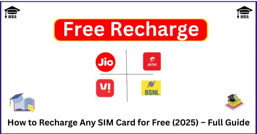 How to Recharge Any SIM Card for Free (2025) – Full Guide